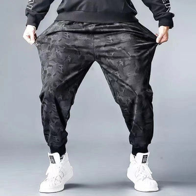 Summer Casual Men's Plus Size Sweatpants Youth Cropped Trousers SHOPPORA