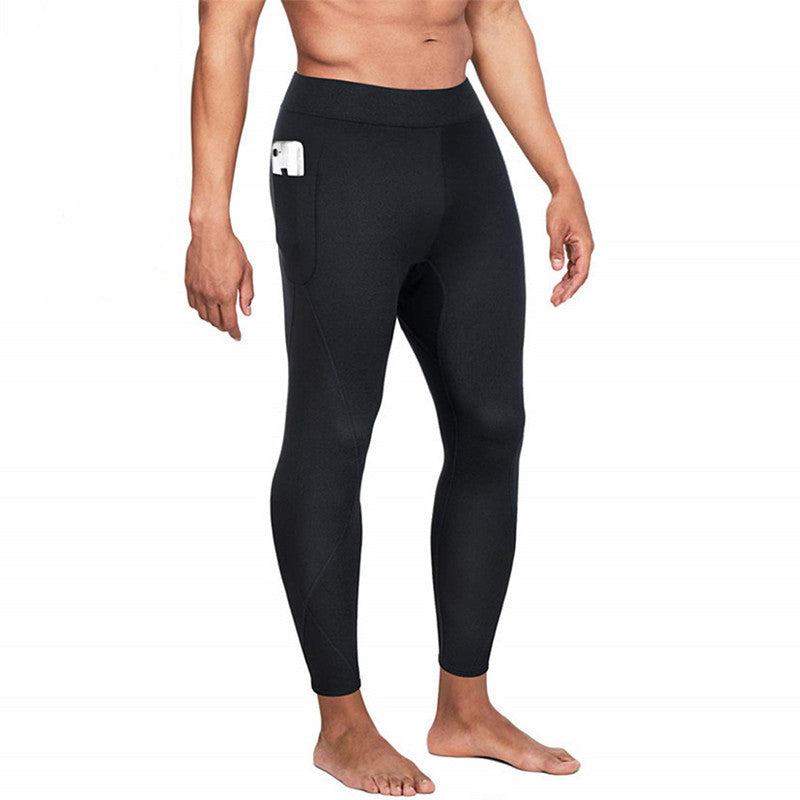 Neoprene Men's Sweatpants Running Black SHOPPORA