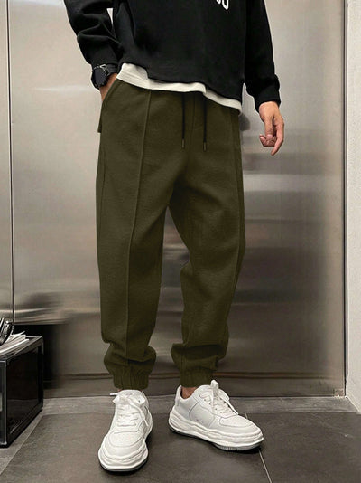 Thicken Ankle-tied Drawstring Leisure Sweatpants SHOPPORA