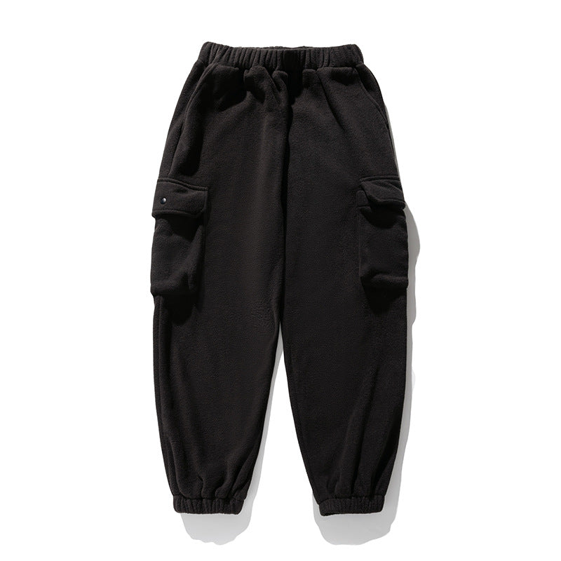Polar Fleece Loose Sports Workwear Sweatpants SHOPPORA
