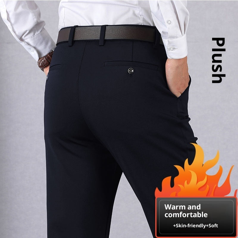 Elastic Dad Suit Trousers For Middle-aged And Elderly People SHOPPORA