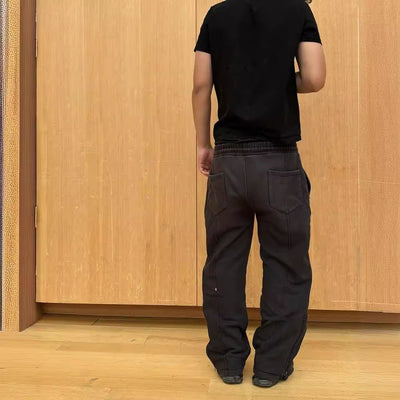 Men Stretch Rope Sweatpants Casual Trousers SHOPPORA