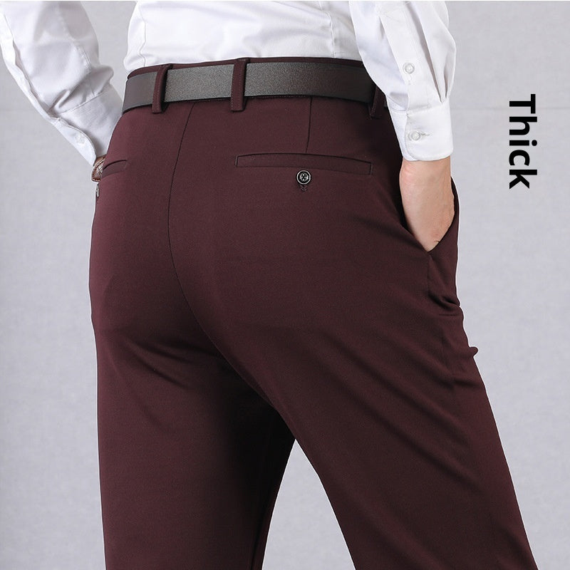 Elastic Dad Suit Trousers For Middle-aged And Elderly People SHOPPORA