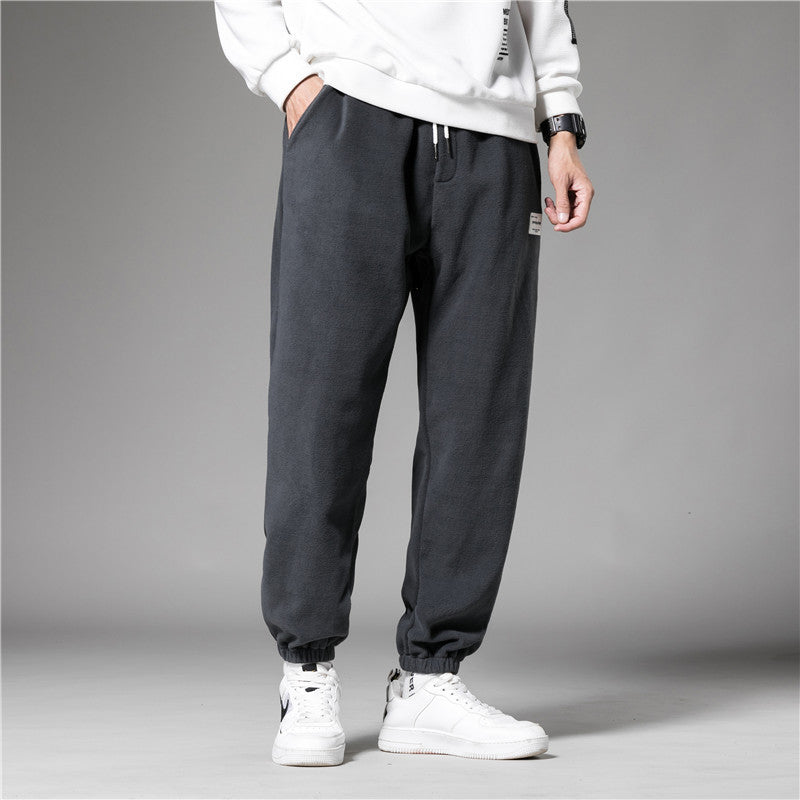 Fleece And Thick Sweatpants For Men's Fashion Loose SHOPPORA