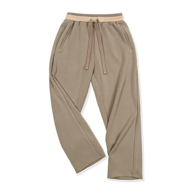 American Casual Air Layer Sweatpants Loose Drooping Anti-wrinkle Elastic Straight SHOPPORA