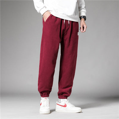 Fleece And Thick Sweatpants For Men's Fashion Loose SHOPPORA