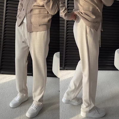 Loose Casual Men's Trendy Sports Sweatpants Thin Wide Leg Mop Long Pants SHOPPORA