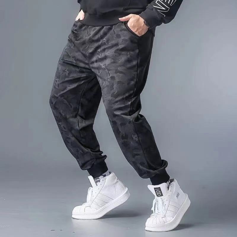 Summer Casual Men's Plus Size Sweatpants Youth Cropped Trousers SHOPPORA