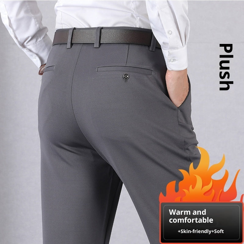 Elastic Dad Suit Trousers For Middle-aged And Elderly People SHOPPORA