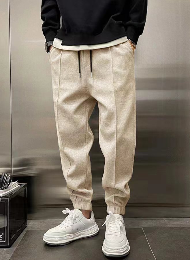 Thicken Ankle-tied Drawstring Leisure Sweatpants SHOPPORA