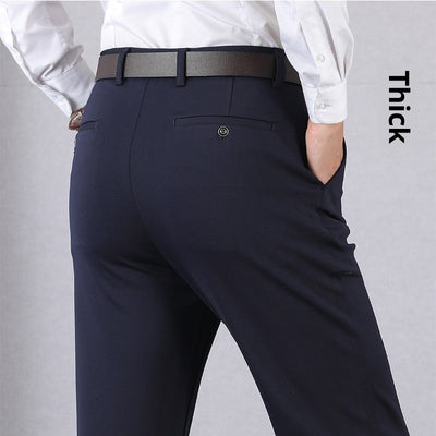 Elastic Dad Suit Trousers For Middle-aged And Elderly People SHOPPORA