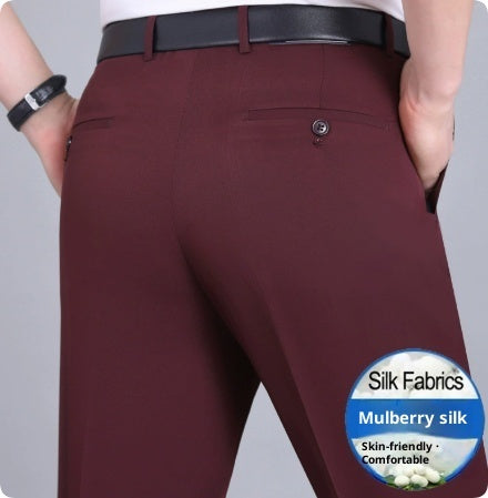 Elastic Dad Suit Trousers For Middle-aged And Elderly People SHOPPORA