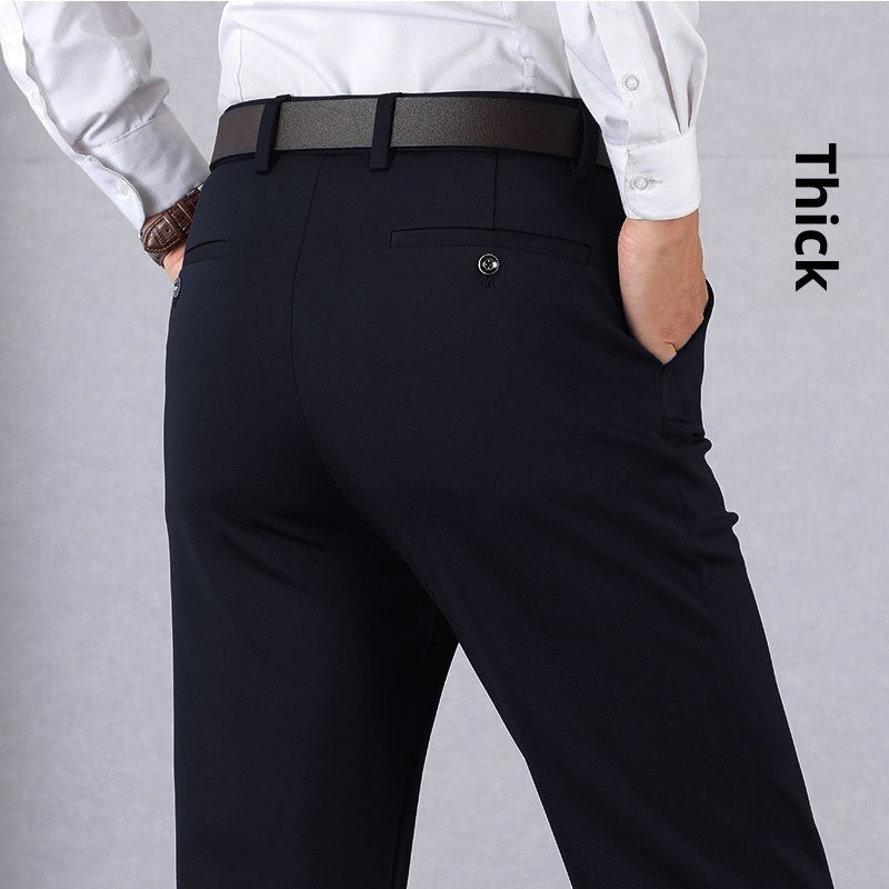 Elastic Dad Suit Trousers For Middle-aged And Elderly People SHOPPORA