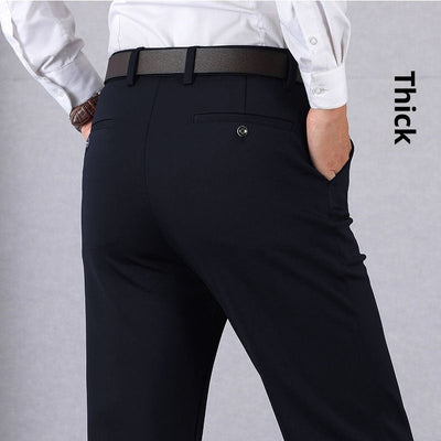 Elastic Dad Suit Trousers For Middle-aged And Elderly People SHOPPORA