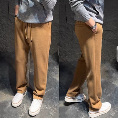 Loose Casual Men's Trendy Sports Sweatpants Thin Wide Leg Mop Long Pants SHOPPORA