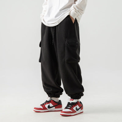 Polar Fleece Loose Sports Workwear Sweatpants SHOPPORA