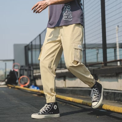 Fashionable All-match Multi-pocket Feet Harem Trousers SHOPPORA