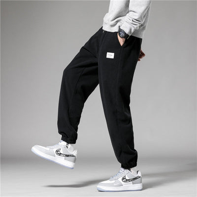 Fleece And Thick Sweatpants For Men's Fashion Loose SHOPPORA