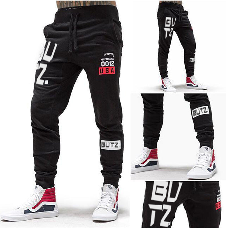 European And American Trend With Fleece Sweatpants Men SHOPPORA