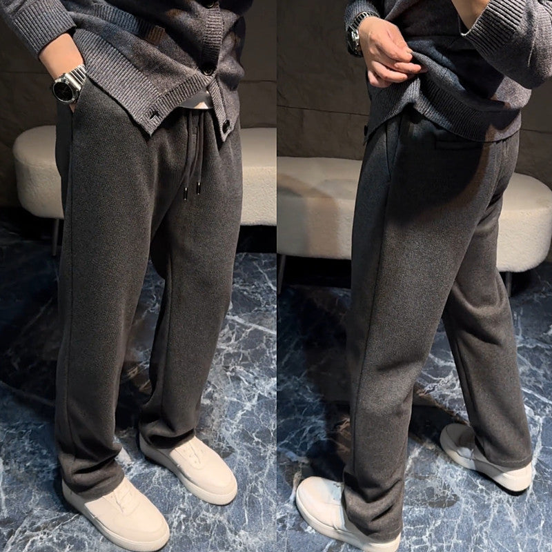 Loose Casual Men's Trendy Sports Sweatpants Thin Wide Leg Mop Long Pants SHOPPORA