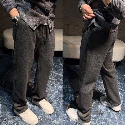 Loose Casual Men's Trendy Sports Sweatpants Thin Wide Leg Mop Long Pants SHOPPORA
