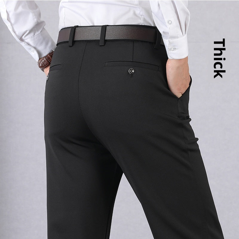 Elastic Dad Suit Trousers For Middle-aged And Elderly People SHOPPORA