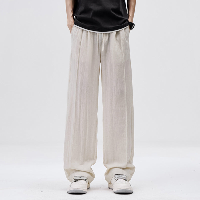 New Men's Summer Tencel Lyocell Breathable Sports Pants SHOPPORA