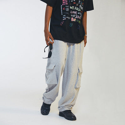 Men's Straight Loose Double Pocket Sweatpants SHOPPORA