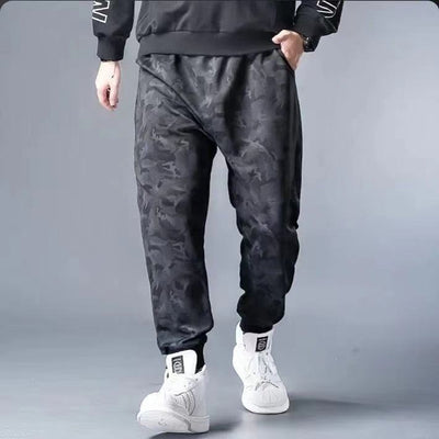 Summer Casual Men's Plus Size Sweatpants Youth Cropped Trousers SHOPPORA