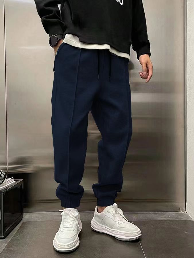 Thicken Ankle-tied Drawstring Leisure Sweatpants SHOPPORA