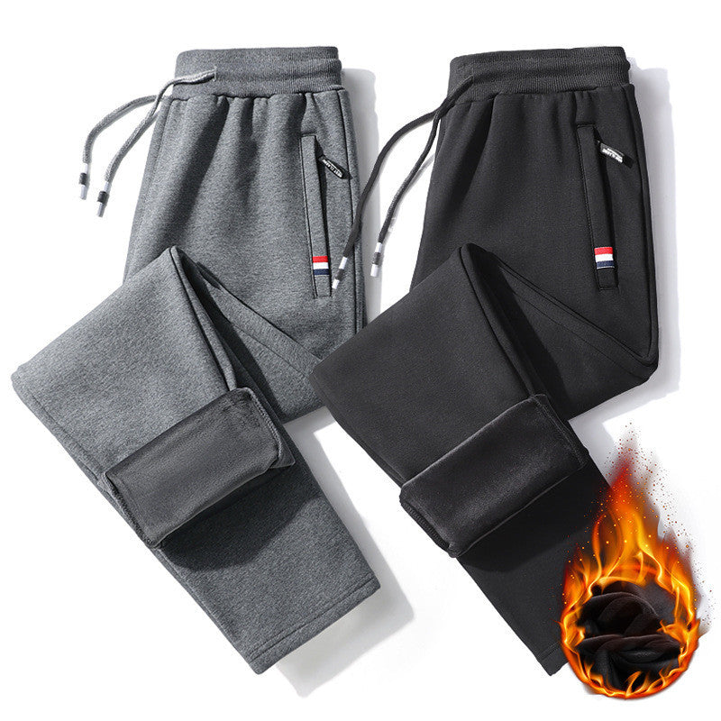 Men's Casual Loose Straight-leg Cotton Sweatpants SHOPPORA