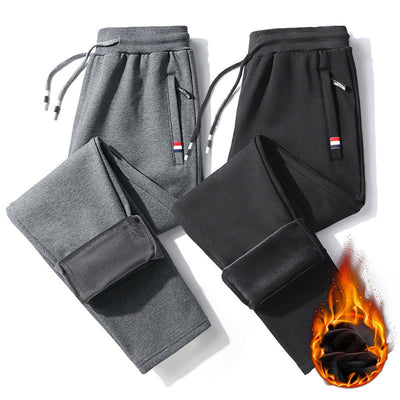 Men's Casual Loose Straight-leg Cotton Sweatpants SHOPPORA