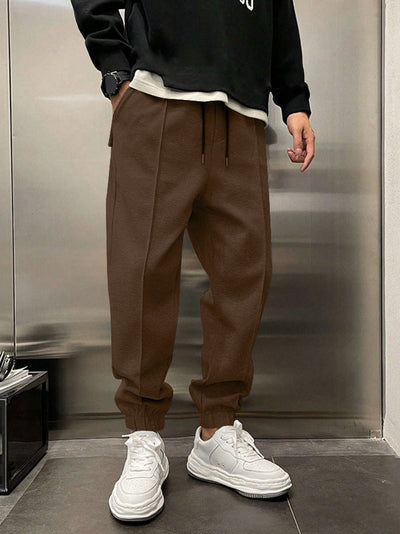 Thicken Ankle-tied Drawstring Leisure Sweatpants SHOPPORA