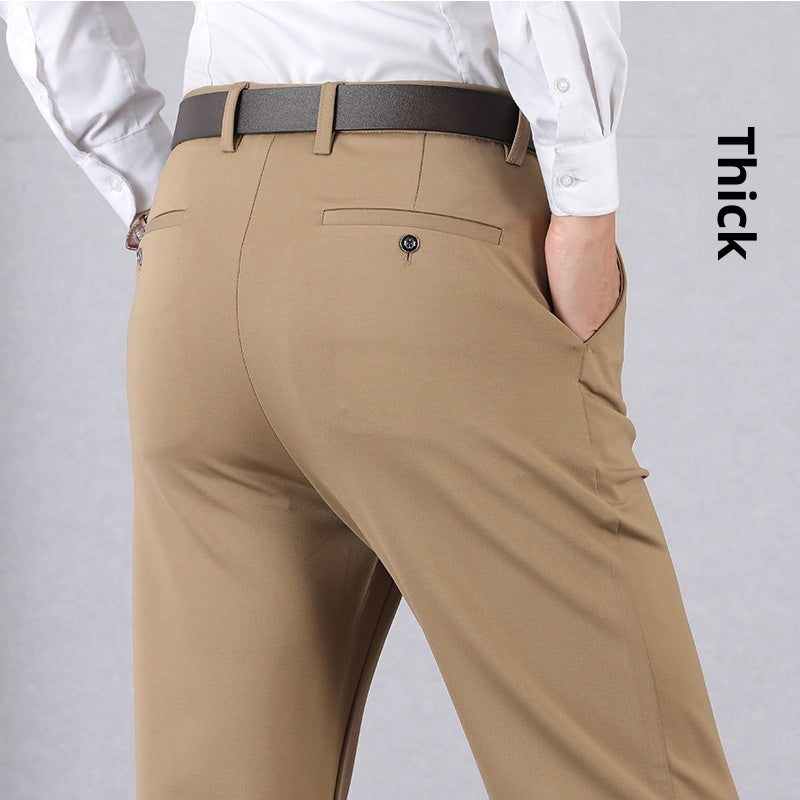 Elastic Dad Suit Trousers For Middle-aged And Elderly People SHOPPORA