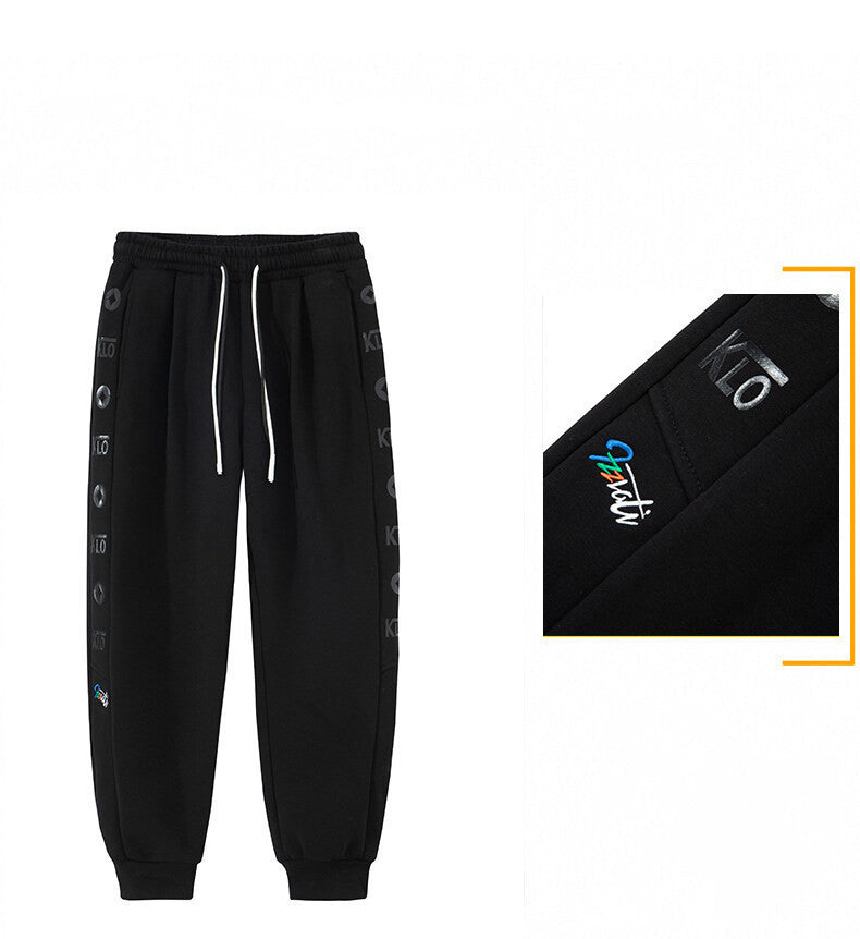 Fleece Men's Sweatpants Fashion Plus Size Sports SHOPPORA