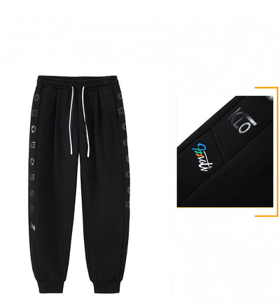 Fleece Men's Sweatpants Fashion Plus Size Sports SHOPPORA