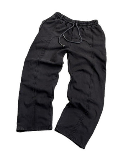 Men Stretch Rope Sweatpants Casual Trousers SHOPPORA