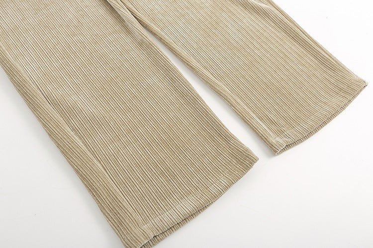 Corduroy Draped Knit Sweatpants For Men SHOPPORA