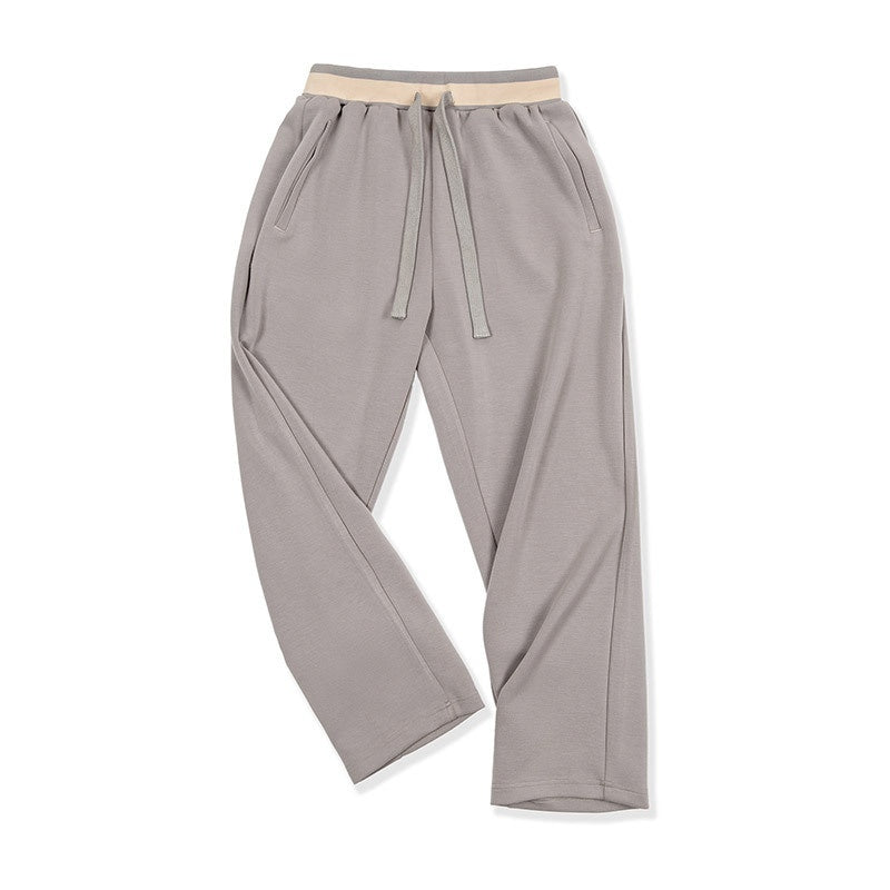 American Casual Air Layer Sweatpants Loose Drooping Anti-wrinkle Elastic Straight SHOPPORA