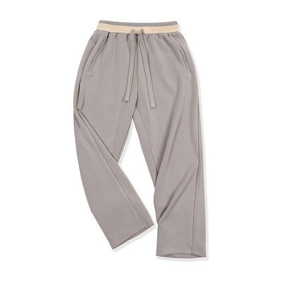 American Casual Air Layer Sweatpants Loose Drooping Anti-wrinkle Elastic Straight SHOPPORA