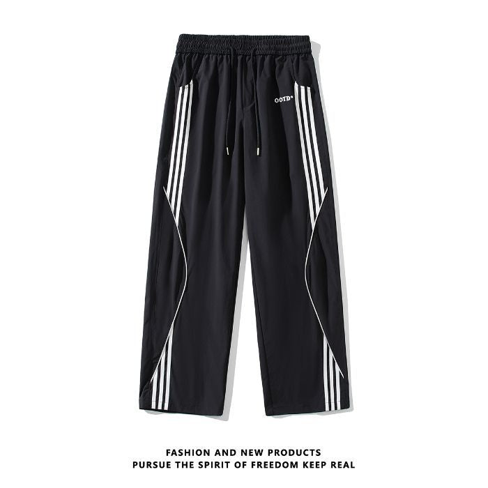 Thin Ice Silk Outdoor Work Clothes Straight Casual Pants SHOPPORA