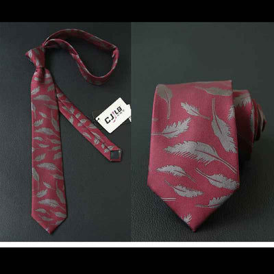 Male business striped retro suit tie