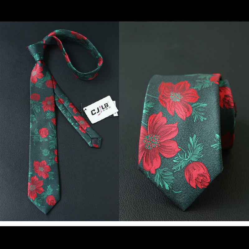 Male business striped retro suit tie