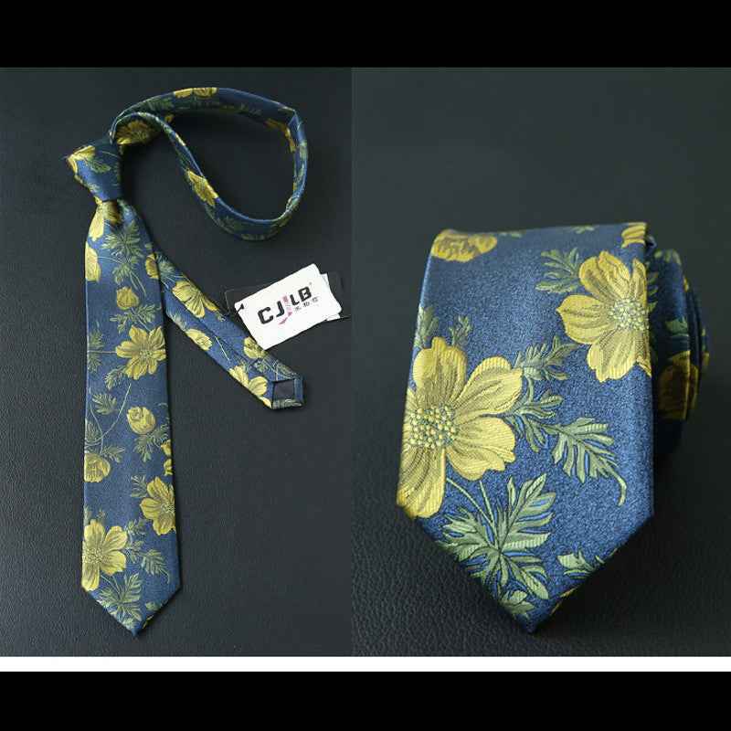 Male business striped retro suit tie