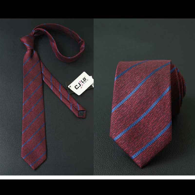 Male business striped retro suit tie