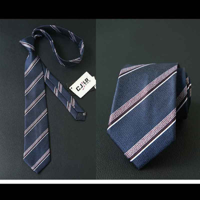 Male business striped retro suit tie