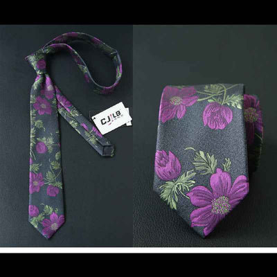 Male business striped retro suit tie