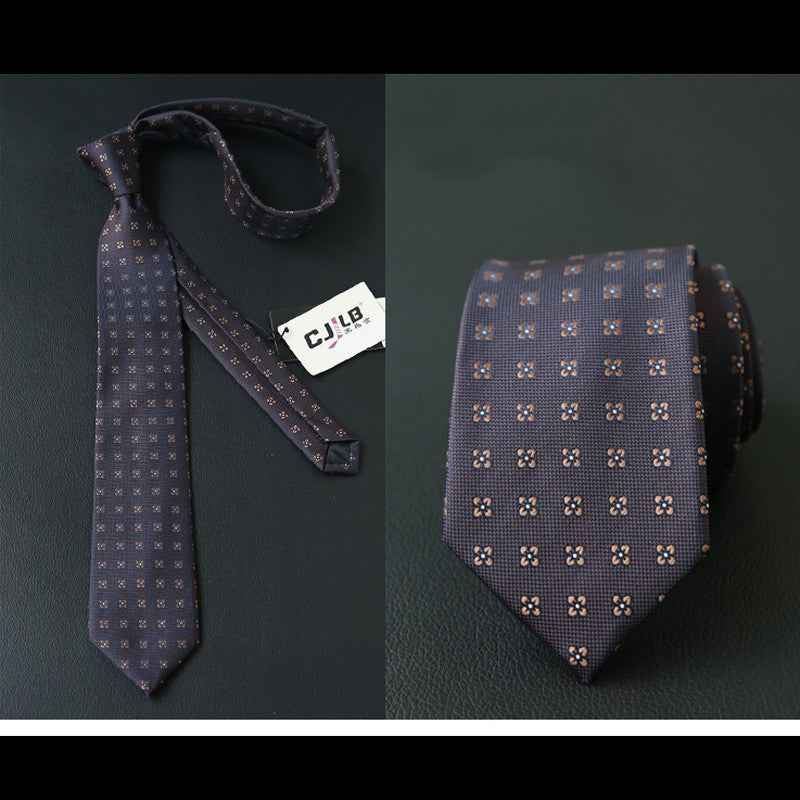 Male business striped retro suit tie