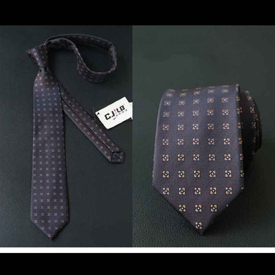 Male business striped retro suit tie