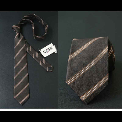 Male business striped retro suit tie